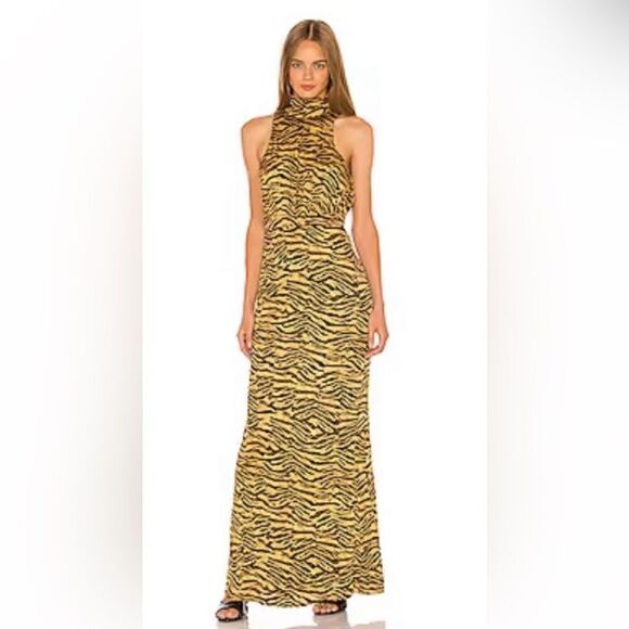 Song Of Style Revolve Hope Maxi Dress in Tiger Multi.Size S - Picture 1 of 16